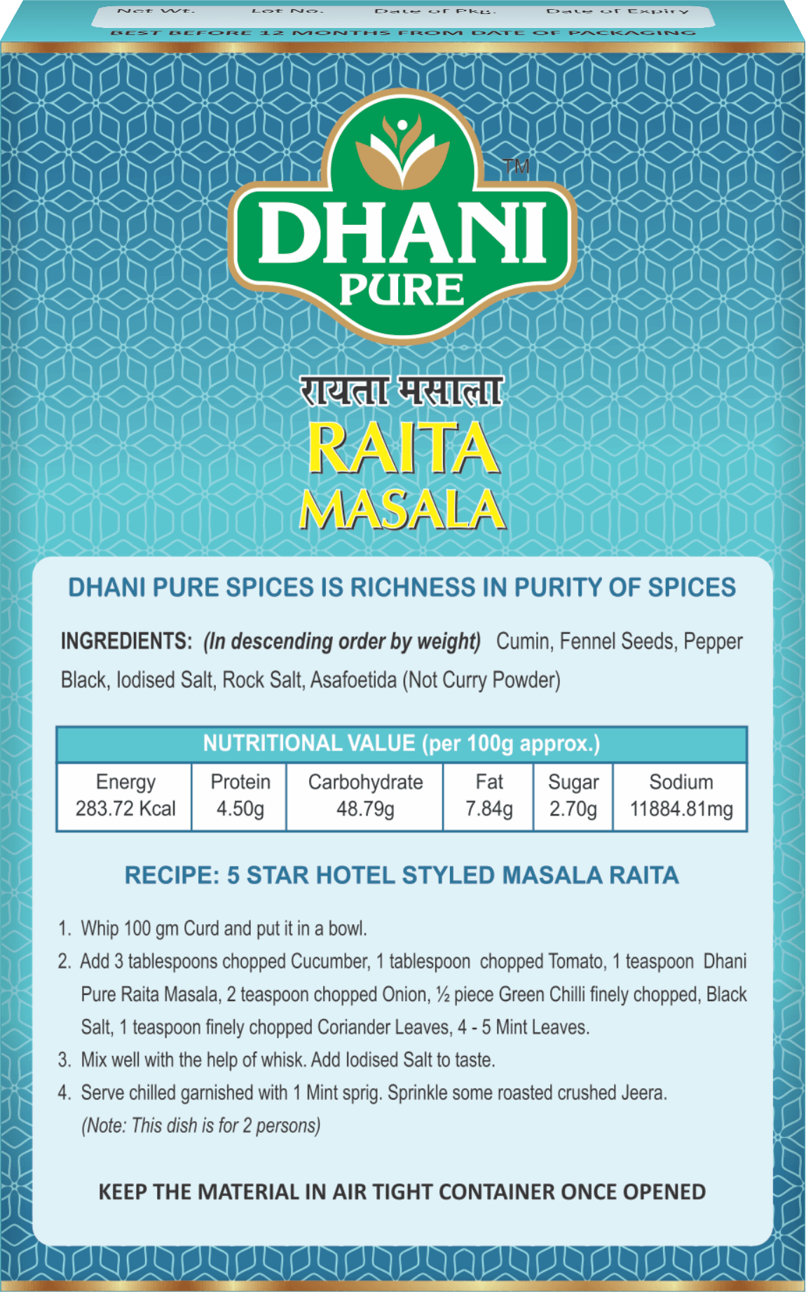RAITA MASALA
